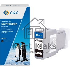 Картридж струйный G&G GG-PFI320MBK (PFI-320MBK) черный матовый (300 мл) для Canon imagePROGRAF TM-200/200MFP/205/300/300MFP/305