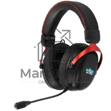 Гарнитура Acer OHR401 чёрный, беспроводная + проводная, USB/Bluetooth/mini jack 3.5 мм, до 55 ч, подсветка