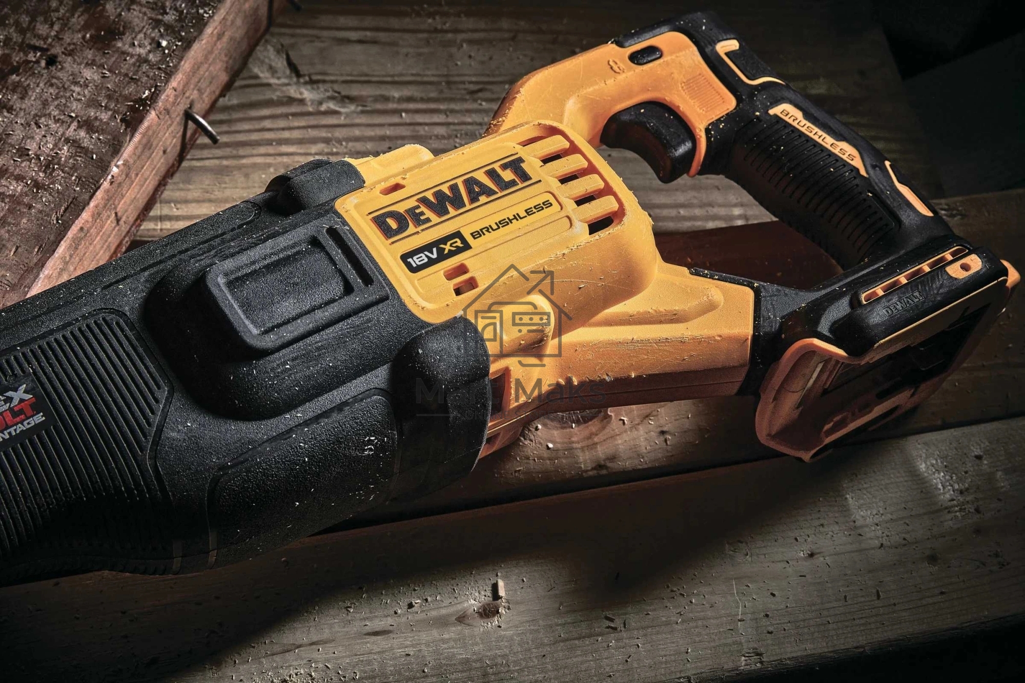 Сабельная пила DeWalt DCS386NT-XJ аккум. 3000ход/мин ДА
