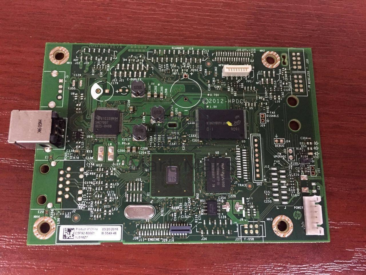Плата форматера (не сетевая) HP LJ M402d (C5F92-60002/C5F92-60001)
