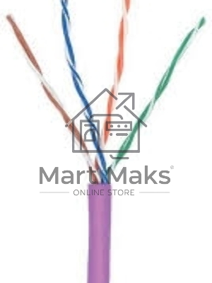 Кабель информационный Lanmaster TWT-5EUTP-NGLS кат.5е U/UTP не экранированный 4X2X24AWG PVC внутренний 305м фиолетовый