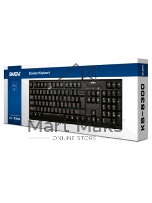 Клавиатура проводная SVEN KB-S300 / USB / WIRED / Black