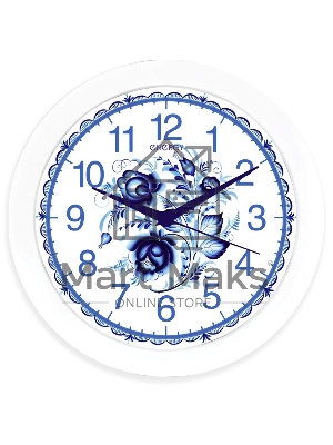 Часы настенные кварцевые Energy ЕС-102 гжель