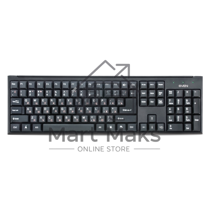 Клавиатура Keyboard SVEN Standard 303 Power USB+PS/2 чёрная SV-03100303PU