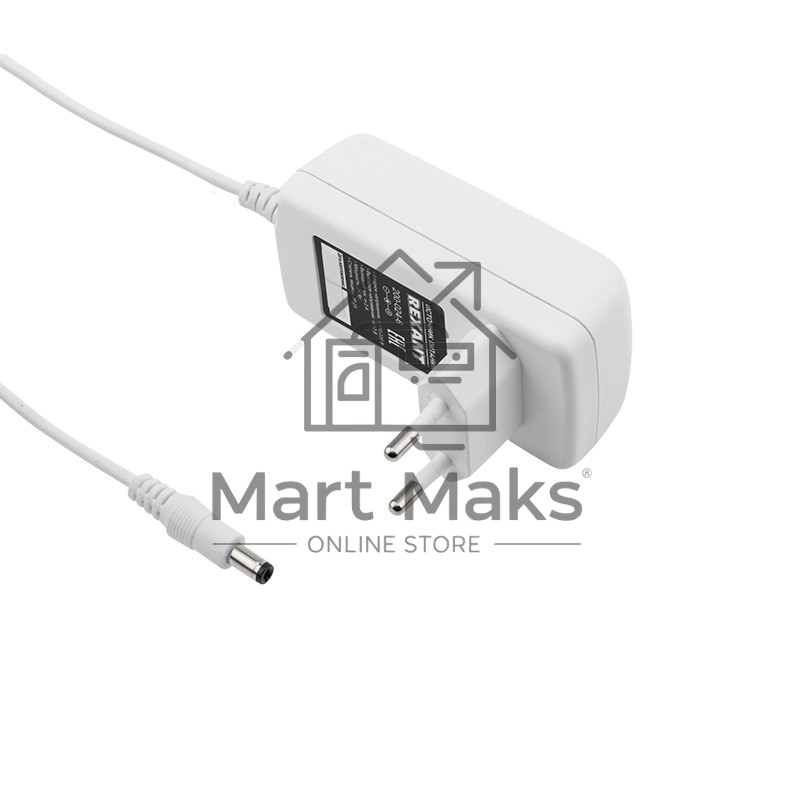 Источник питания 12 V 24 W с DC разъемом подключения 5.5х2.1, белый корпус (IP23)