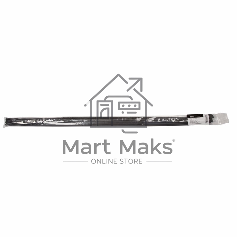 Термоусаживаемая трубка клеевая Rexant 6,0/1,5 мм, (4:1), черная, упаковка 10 шт. по 1 м