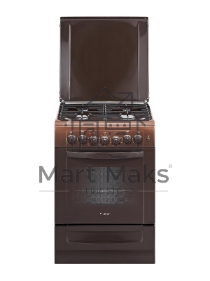 Плита комбинированная Gefest ПГЭ 6102-02 0001 коричневый, конфорок 4 газовых, духовка 55 л, 60 см x 85 см x 60 см