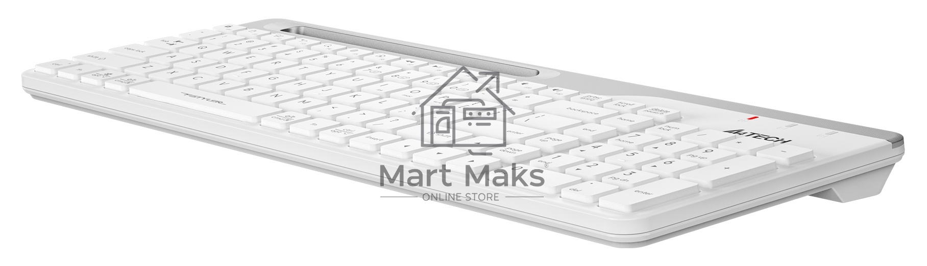 Клавиатура A4Tech Fstyler FBK25 беспроводная, USB, Bluetooth/Радиоканал, белый/серый