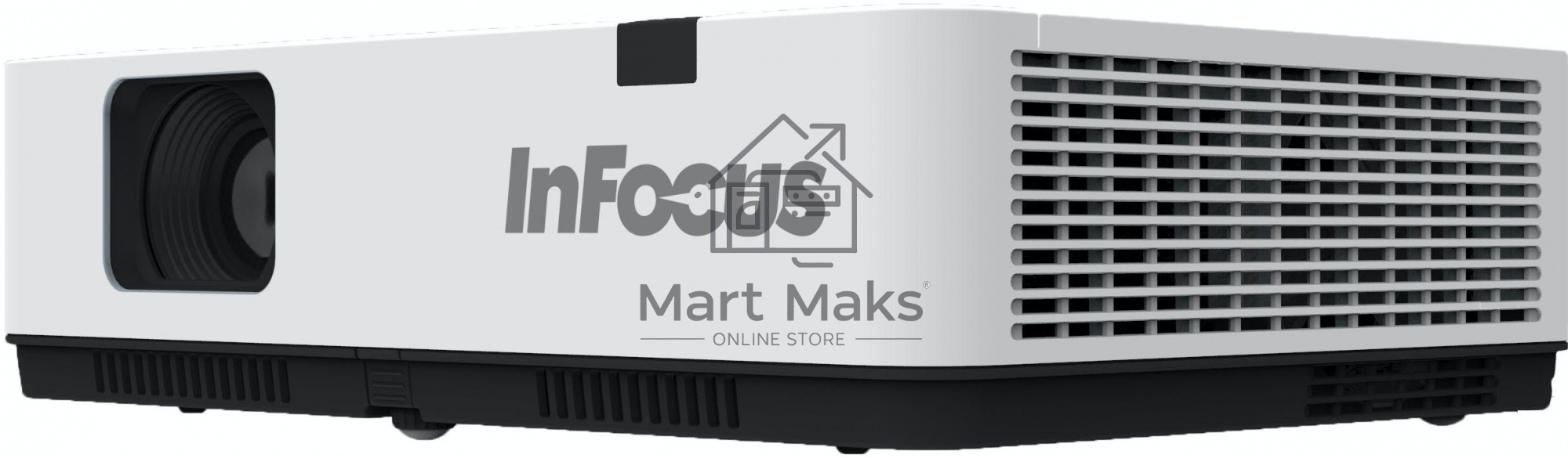 Проектор INFOCUS IN1014 3LCD, 3400 lm, XGA (1024x768), 2000:1, 1.481.78:1, 3.5mm in, Composite video, VGA IN, HDMI IN, USB b, лампа 20000ч.(ECO mode), RS232, 1x10W, 31дБ, 3,1 кг