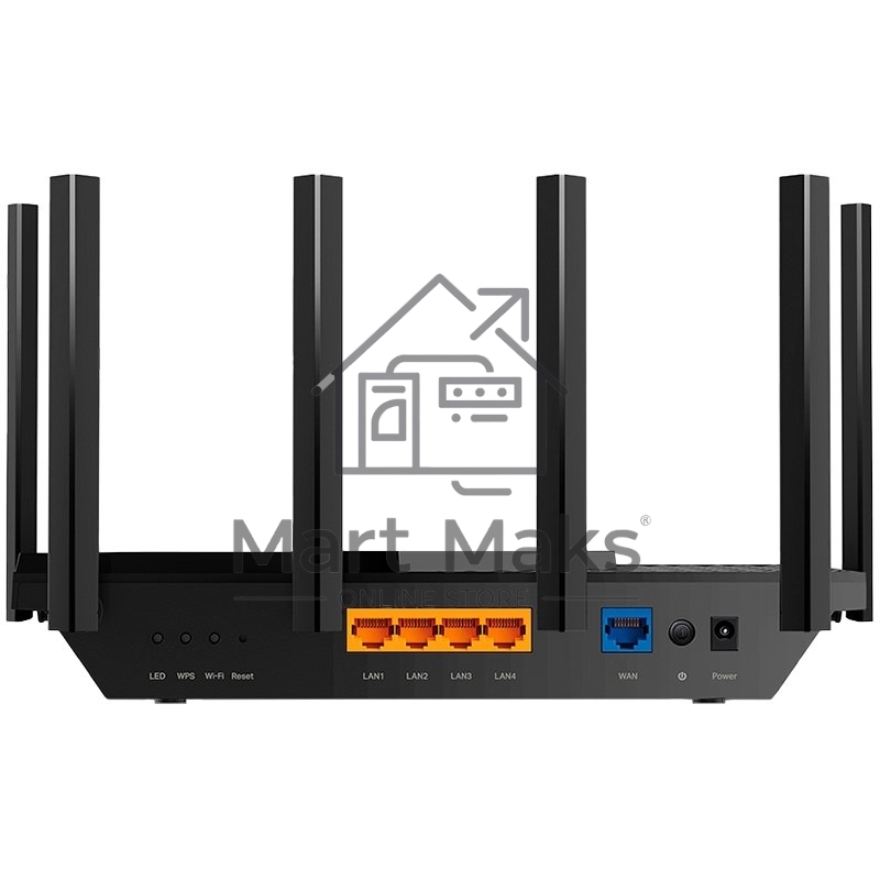 Роутер TP-Link Archer AX73 AX5400 Dual Band Wireless Gigabit Router, 1.5 GHz Tri-Core CPU, 1 GE WAN + 4 GE LAN ports, 1× USB 3.0 Port, support 1024-QAM, OFDMA, MU-MIMO, Airtime Fairness, Beamforming, 160MHz Channel Width, come with HomeShieldTM, support R