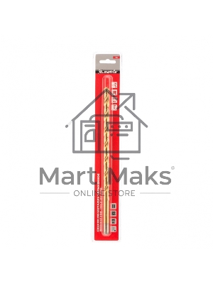 Сверло спиральное по металлу Matrix 12 x 300мм, HSS, нитридтитановое покрытие