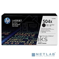 Картридж лазерный HP CE250XD черный двойная упаковка для CLJ CP3525, CM3530 2 х 10 500 стр.