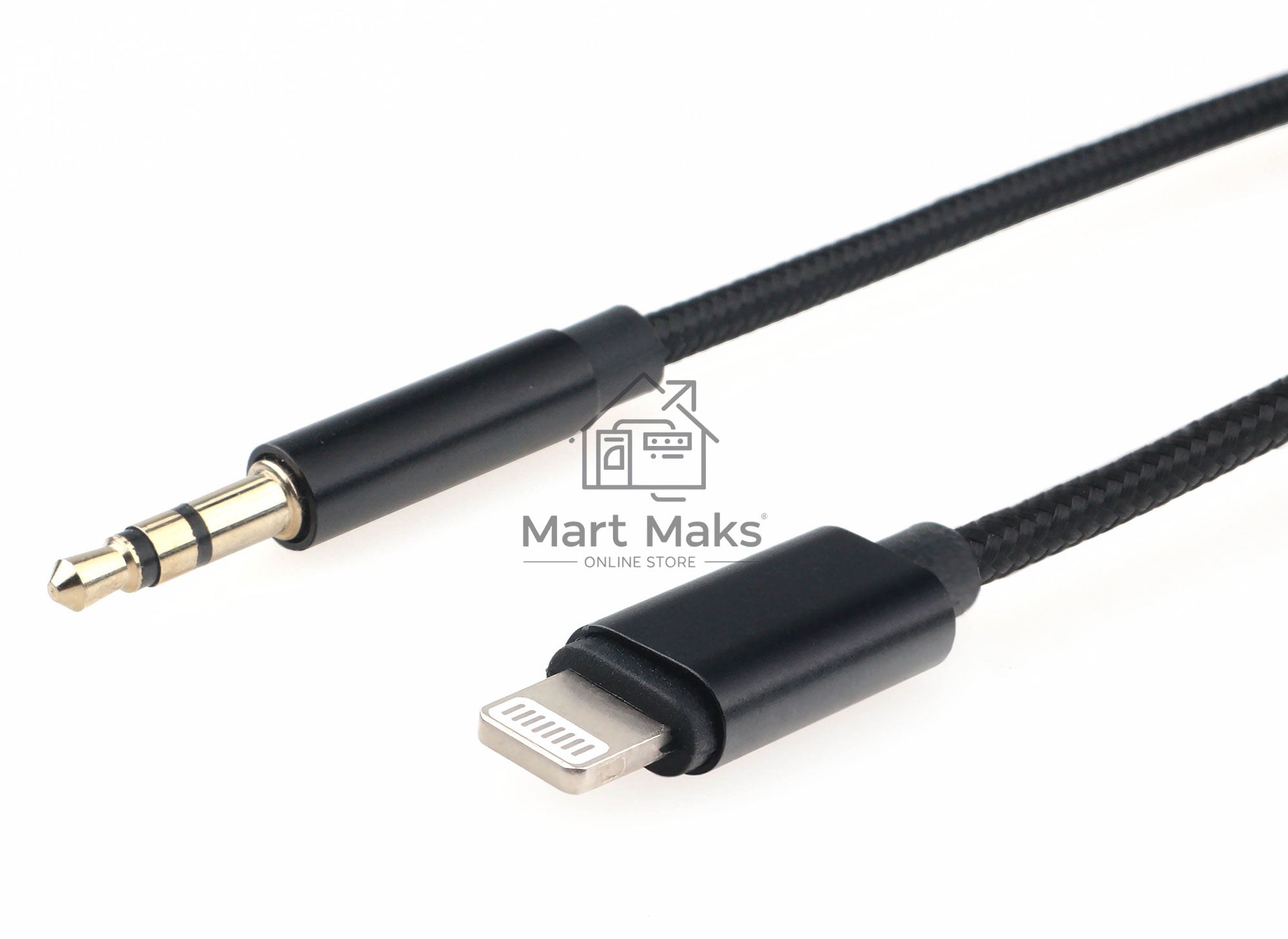 Кабель-переходник USB Cablexpert CCAB-AP35M-1M-B, Lightning/Jack3.5, Mobile, 1м, черн, коробка