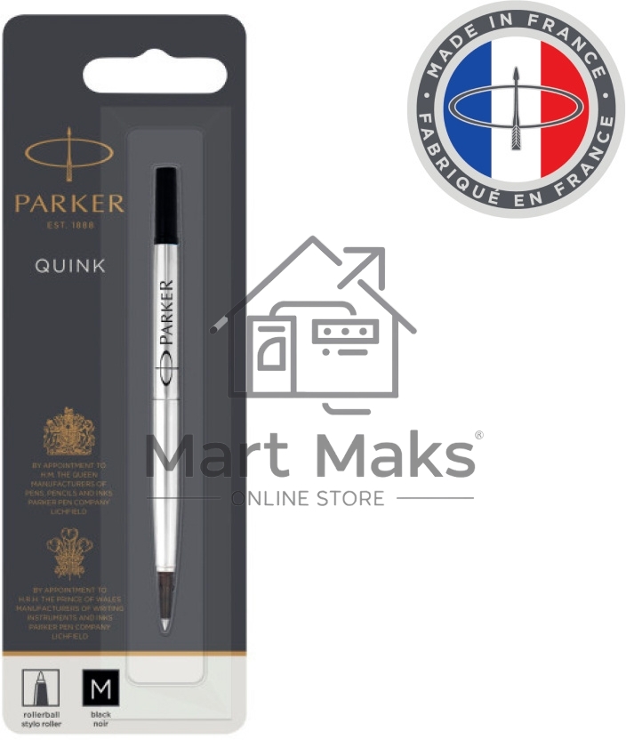Стержень роллер Parker Quink Z01 (CW1950323) M 0.7мм, черные чернила, блистер