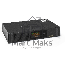 Источник бесперебойного питания ExeGate ServerRM UNL-800.LCD.AVR.2SH.3C13.USB.2U 800VA/480W, Color LCD, AVR, 2*Schuko+3*C13, USB, 2U, установка в стойку, черный