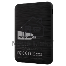 Внешний аккумулятор MORE CHOICE (4620202558268) РВ39-05 -5000mAh Dark Grey