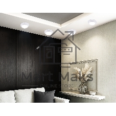 Светильник встраиваемый Ambrella light TN6733 WH белый IP44 GX53 D110*57