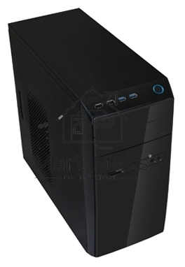 Компьютерный корпус InWin POWERMAN ES726BK USB 3.0 (Mini Tower, mATX, 450W PM-450ATX, USBx2, USB 3.0x2 + Audio, черный) <6120259>