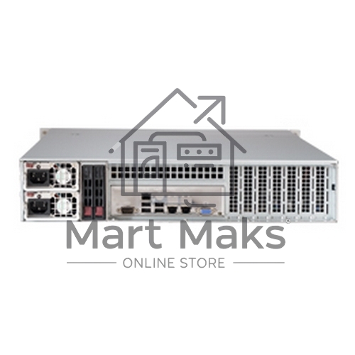 Корпус Supermicro CSE-826BAC4-R920LPB, 2U, 8 x SAS3 & 4 x hybrid NVMe 3.5 bays
