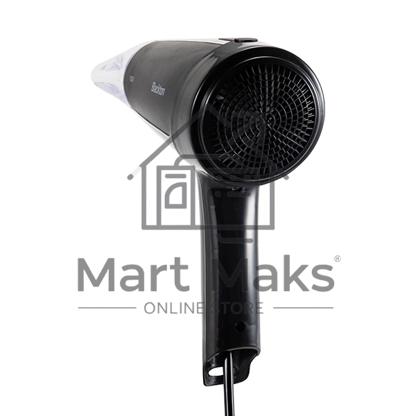 Фен Blackton Bt HD1002C черный Мощность 1000 Вт, Напряжение 220 В, 50 Гц, Регулировка воздушного потока 2, Регулировка температуры 2, Петля для подвешивания, Концентратор.