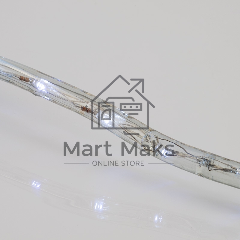 Дюралайт LED, свечение с динамикой (3W), 24 LED/м, белый, 14м