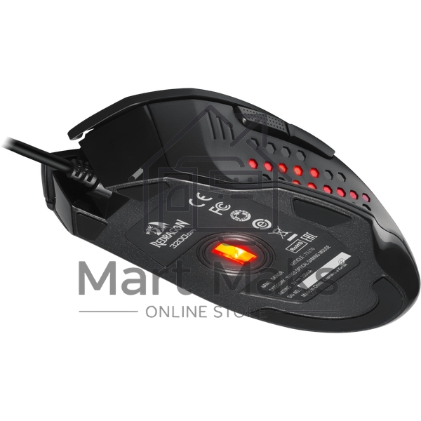 Мышь проводная REDRAGON Gainer черный, 3200 dpi, USB, кнопки - 6