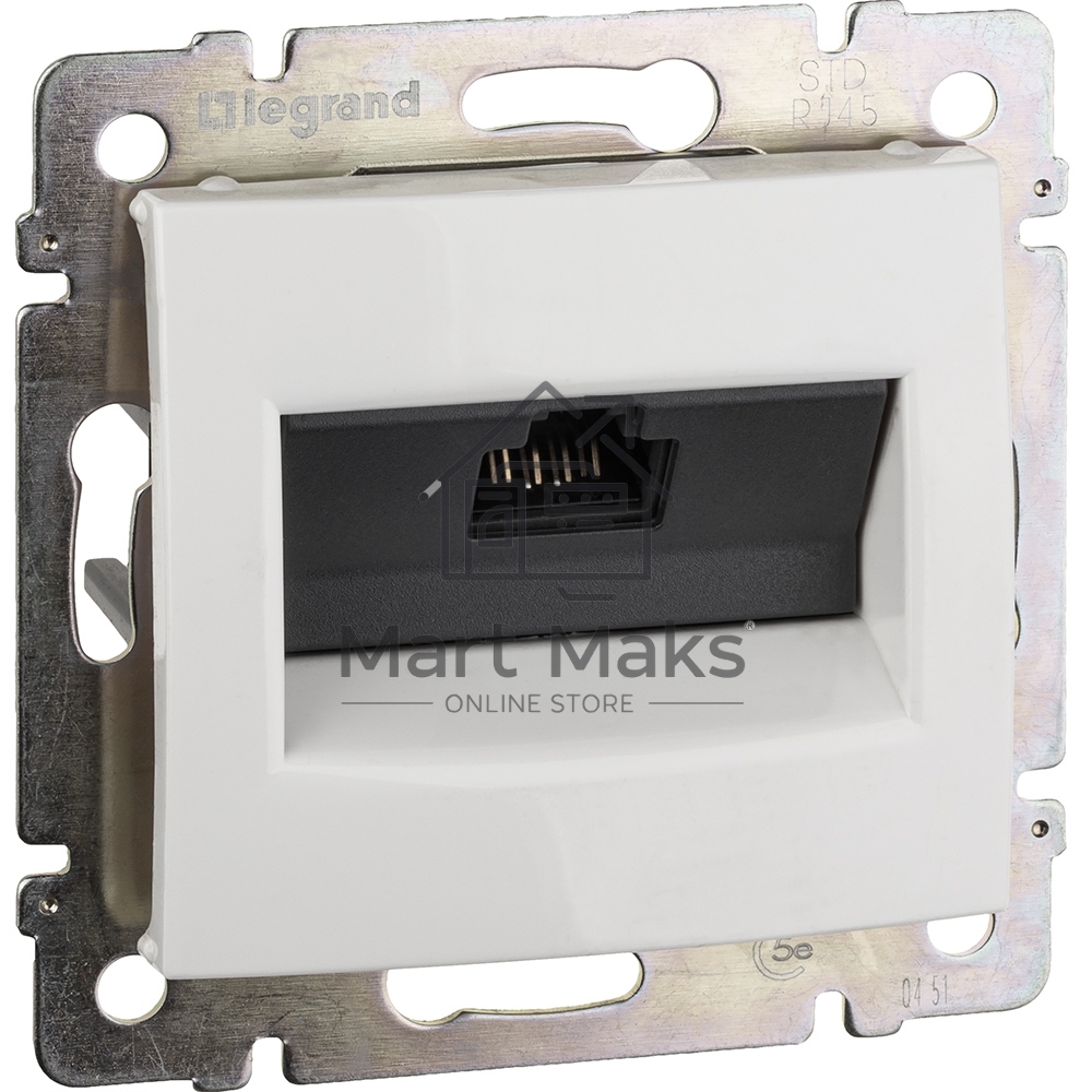 Компьютерная розеткаLegrand Valena 774230, белая RJ45 5 кат UTP