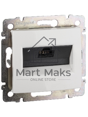 Компьютерная розетка Legrand Valena 774230, белая RJ45 5 кат UTP