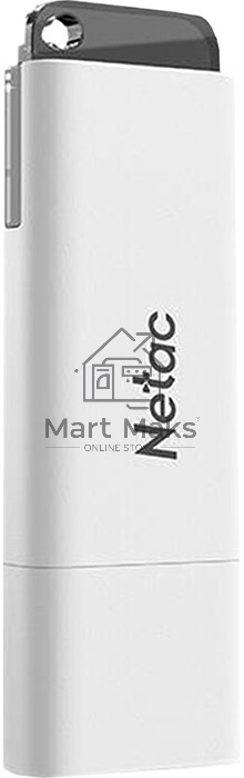 Флешка USB R/W R/W Netac U185 64Gb <NT03U185N-064G-30WH>, USB3.0, с колпачком, пластиковая белая