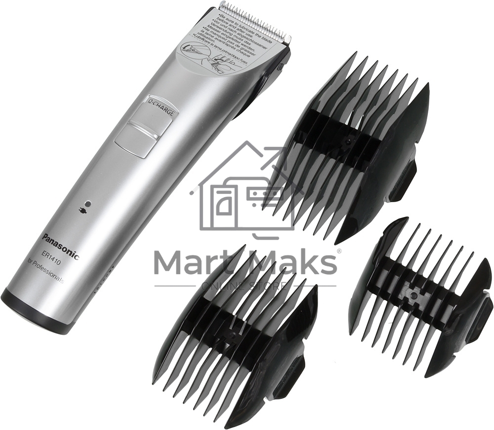 Машинка для стрижки Panasonic ER1410S520 серебристый (насадок в компл:3шт)