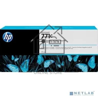 Картридж струйный HP №771C B6Y07A черный матовый для HP DJ Z6200 (775мл)