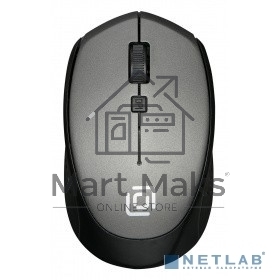 Мышь беспроводная Oklick 488MW серый/черный, 1600 dpi, радиоканал, USB, кнопки - 4