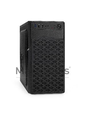 Компьютерный корпус Minitower ExeGate mEVO-7803-XP400 (mATX, БП XP400 с вент. 12см, 2*USB+1*USB 3.0, HD аудио, черный, 2 вент. 12см с RGb подсветкой)