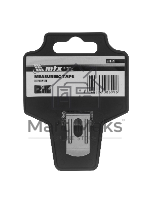 Рулетка Chrom, 2 м x 13 мм, хромированный корпус MTX