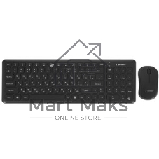 Комплект клавиатура+мышь Gembird KBS-9200 беспроводной, USB, 1000 DPI, чёрный