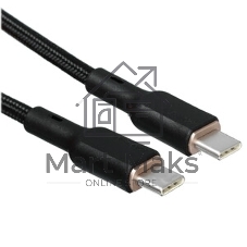 Кабель Aukey Nylon Braided 100w Kevlar 1m черный