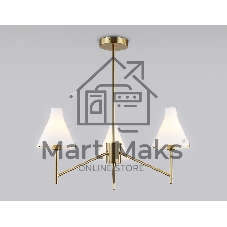 Люстра Ambrella light LH57131/3 BS/FR латунь/белый матовый E14/3 max 40W D650*590