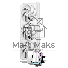 Система охлаждения Water Cooling System PCCooler DS360 Pro Digital WH (310W, 360mm, LED temp., White, Fans: 3x120mm, 66CFM, 34.3dBA, 2200RPM/ Pump height 85mm, 15dBA, 2600RPM, Rad thickness 27mm/ S: 1851, 1700, 1200, 115X, 20XX, AM5, AM4)