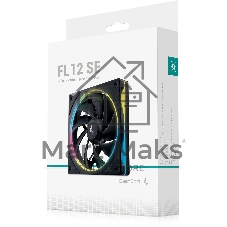 Вентилятор для корпуса Deepcool FL12 SE ARGb 120х120x25 черный 4-pin 28.67дБ (упак.:1шт) (R-FL12SE-BKAPN1-G) Ret