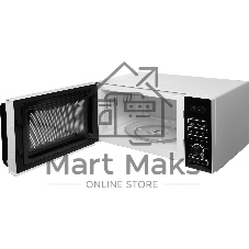 Микроволновая печь BBK 25MWS-970T/WB белый, 25 л, 900 Вт, переключатели - кнопки, поворотный механизм