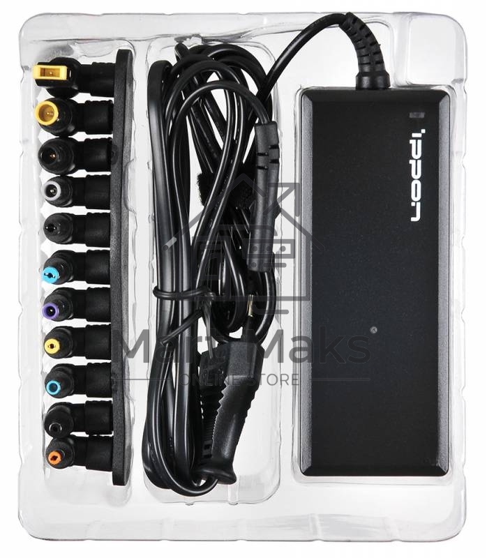 Блок питания Ippon E90 автоматический 90W 15V-19.5V 8-connectors 6A от бытовой электросети LED индикатор
