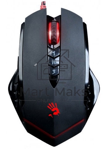 Мышь проводная A4Tech Bloody V8 черный, 3200 dpi, USB, кнопки - 8