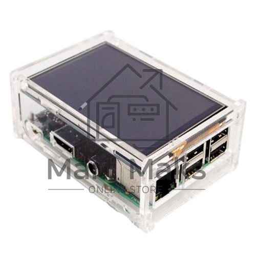 Корпус ACD RA147 Acrylic Case w/ 3.5 inch LCD hole for Raspberry Pi 3