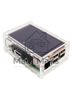Корпус ACD RA147 Acrylic Case w/ 3.5 inch LCD hole for Raspberry Pi 3