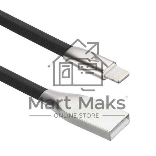 Кабель USB ACD-Infinity Lightning ~ USB-A TPE, 1.2м, черный (ACD-U922-P5B)