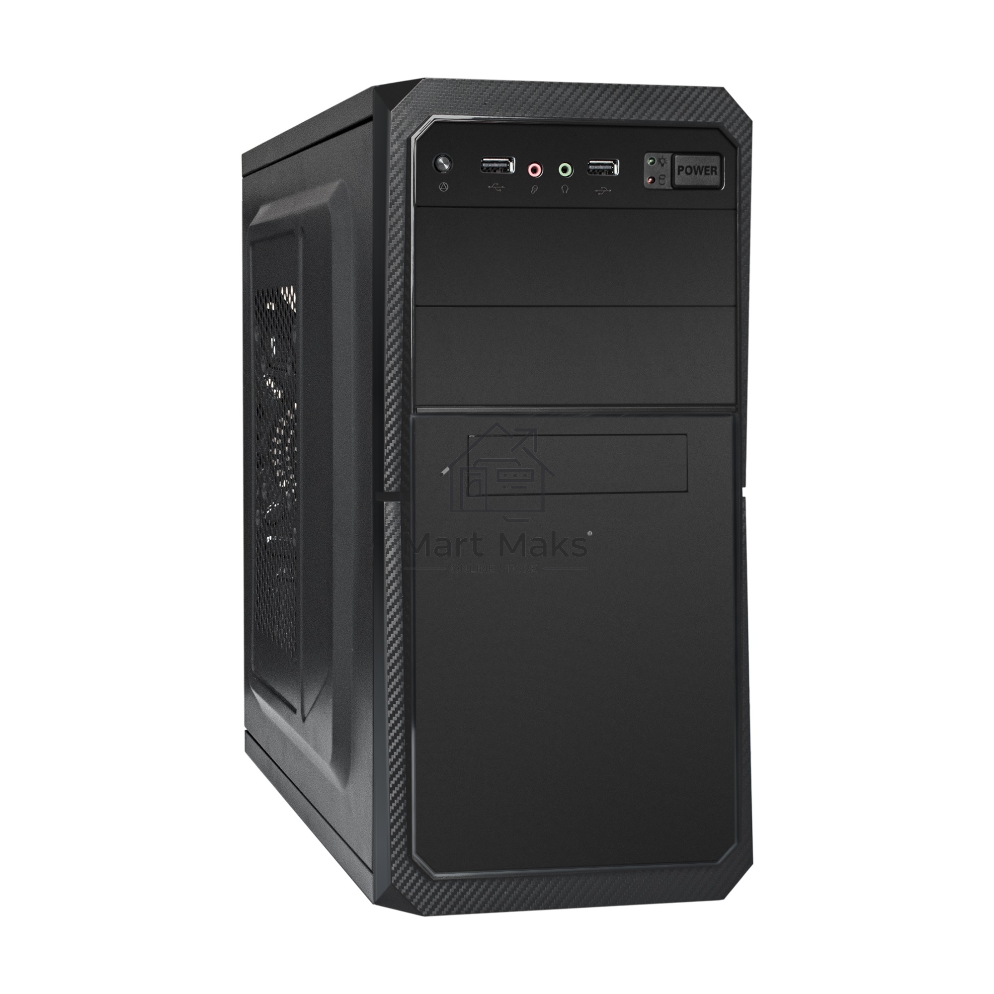 Компьютерный корпус Exegate EX284027RUS Minitower BA-202 Black, mATX, <без БП>, 2*USB, Audio