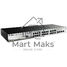 Коммутатор D-Link DGS-1210-28/ME/B1A PROJ, 24×1 Гбит/с + 4×1 Гбит/с SFP, управляемый