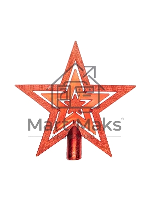 Верхушка на елку Звезда Neon-night 20см, красный