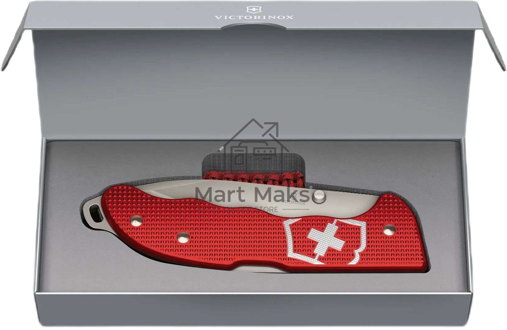 Нож перочинный Victorinox Evoke Alox (0.9415.D20) 136мм 5функц. красный без чехла подар.коробка