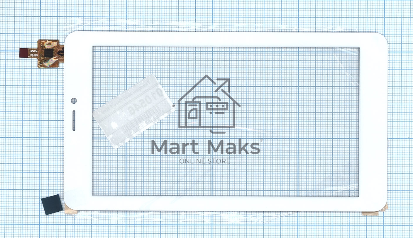 Сенсорное стекло (тачскрин) C196131A1-FPC740DR, белое